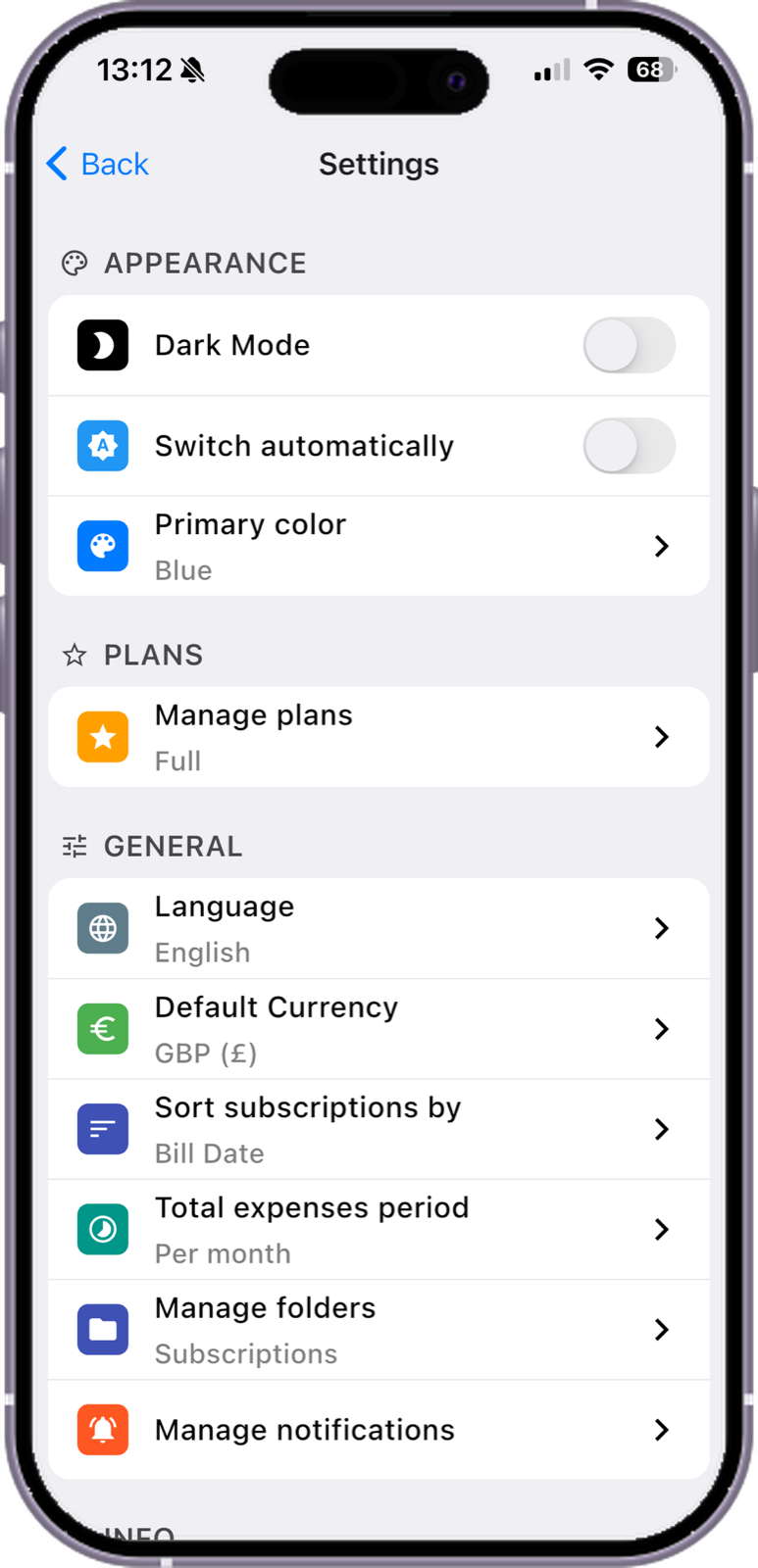 Currency, language and accent colour, your way